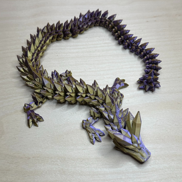 krystal drage - 3D printet